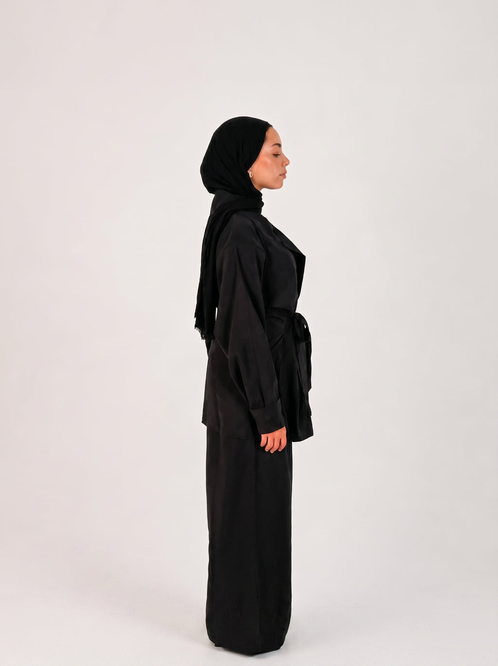 Oversized belted set