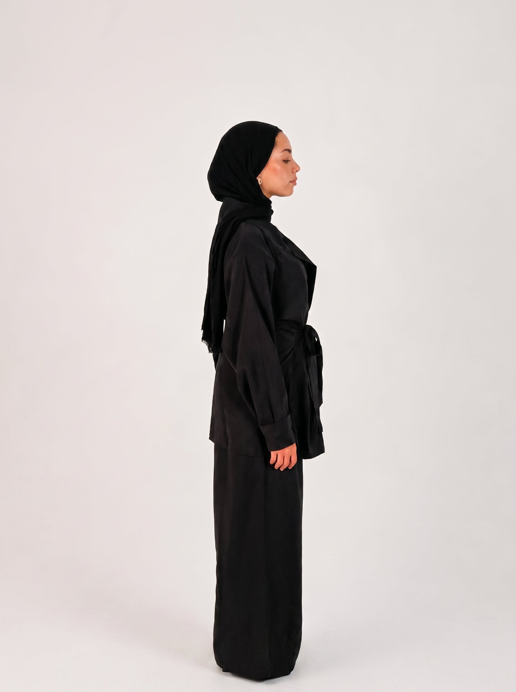 Oversized belted set